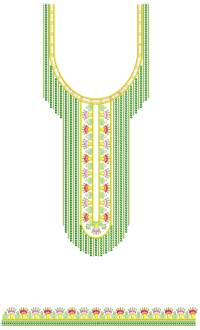 3mm  neck embroidery design