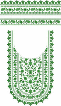 New Fancy Neck Embroidery Design