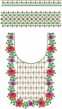 3mm Beautiful kurti Neack embroidery design