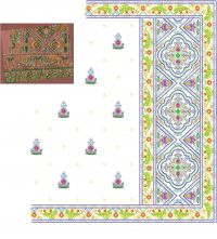 Box Pallu Saree Embroidery Design