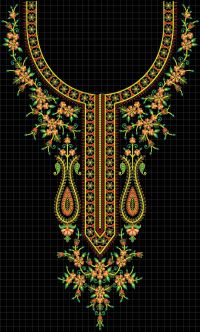New Fancy Neck Embroidery Design44 