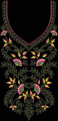 New Fancy Neck Embroidery Design42