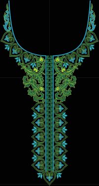New Fancy Neck Embroidery Design62