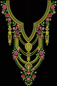 New Fancy Neck Embroidery Design60
