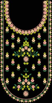 New Fancy Neck Embroidery Design 15