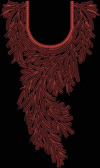 New Fancy Neck Embroidery Design 14