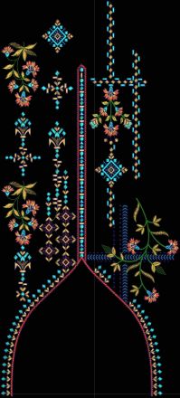 New Fancy Neck Embroidery Design11 