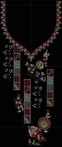 New Fancy Neck Embroidery Design5 