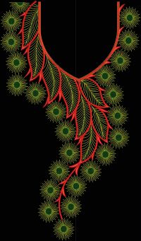 New Fancy Neck Embroidery Design1
