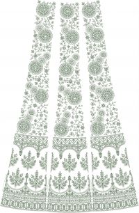 only cording lehenga  embroidery design