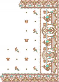 fhigure box pallu saree embroidery design
