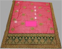 cording box pallu with rich blouse design
