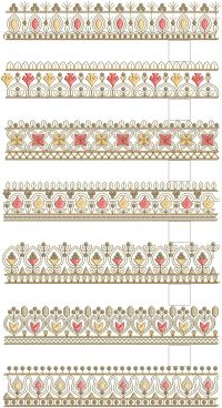 multy lace 7 design low range embroidery design