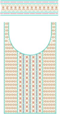 3mm sqn square neck+lace embroidary design