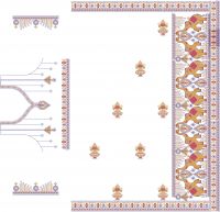 cording box pallu design with rich blouse embroidery design