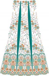 bridel lehenga kali embroidery design