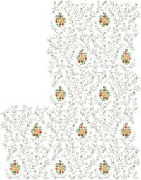 pallu scirt  saree embroidery design