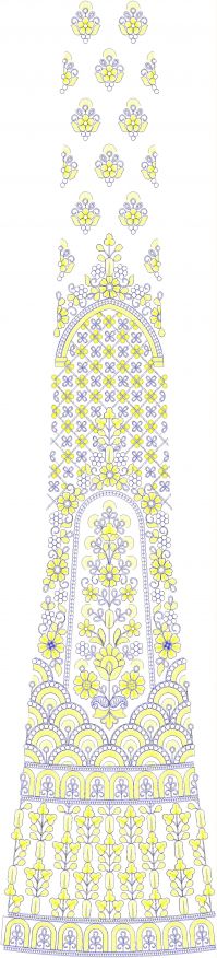 lengha embroidery design