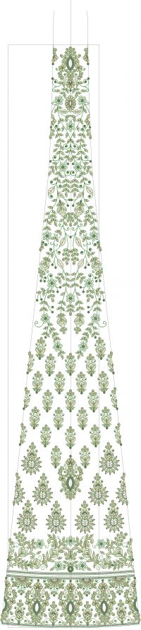 2mm lengha embroidery design