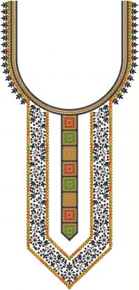 new neck embroidery design