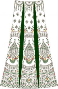 bridal lehenga  embroidery design