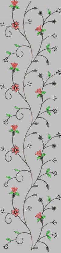 ALL OVER JAL GARMENT EMBROIDERY DESIGN