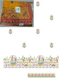 Coding Pallu - Skirt saree embroidery design 