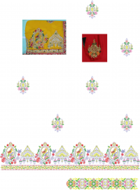 Coding Pallu - Skirt saree embroidery design 
