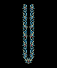 tie concept neck embroidery design