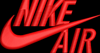 Nike Air Logo Embroidery Design For Machine