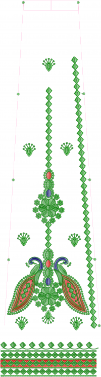 multi rajasthani lehengha embroidery design 