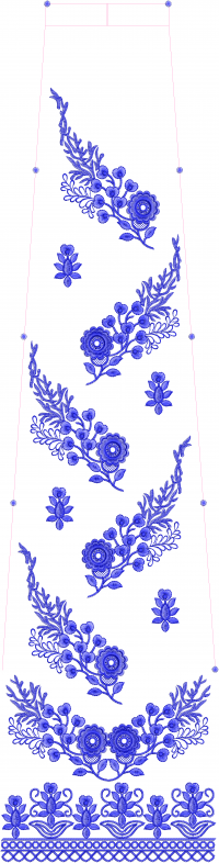 multi rajasthani lehengha embroidery design 