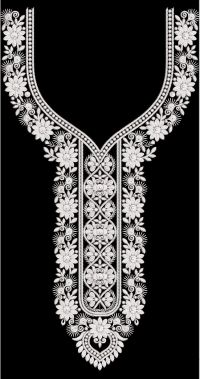 neck embroidery design