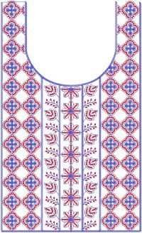  3 mm seq neck & gala embroidery design