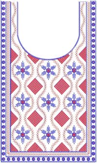 3 mm seq Neck & gala embroidery design 
