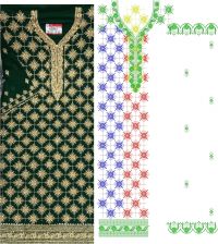 zarkhan long suit bandh chalu embroidery design 