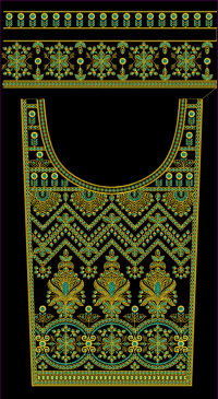 3mm neck design with border