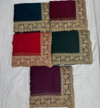 single jari saree embroidery design 
