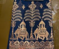 panel elephant sarees embroidery design