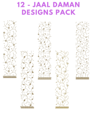 12 - jaal daman embroidery design pack