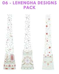 06 - lengha embroidery design pack