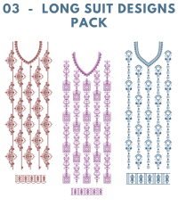 03 - Long suit  embroidery design pack 