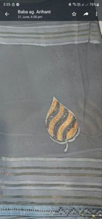 panel butta saree embroidery design