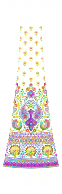 3mm seq Lehengha Set Embroidery Design