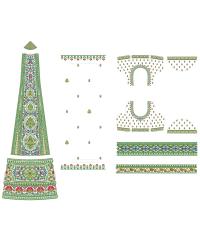 Lehengha Set Embroidery Design
