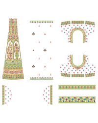 Lehengha set Embroidery Design 
