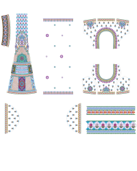  Lehengha Set Embroidery Design