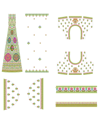 Lehengha Set Embroidery Design