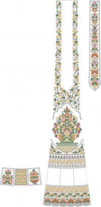 velvet lehengha embroidery design 