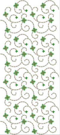TWINSEQUIN 3+5 MM GARMENT JAL EMBROIDERY DESIGN